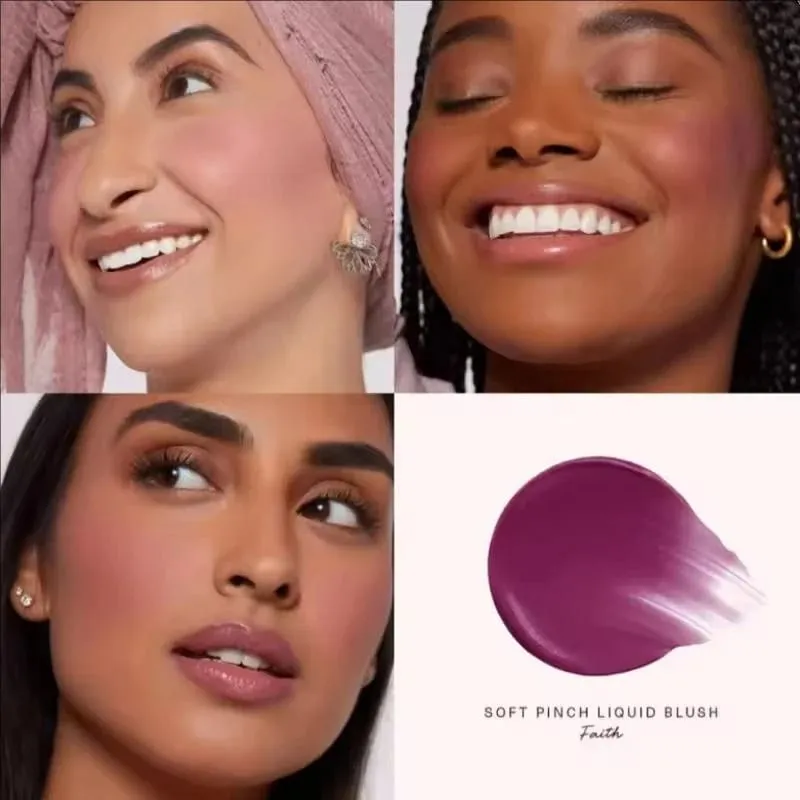 Raro set per il trucco di bellezza Punti salienti liquidi Rimane umido e non si secca Blush Crema Lustrous Moist Nature Liquid Blush