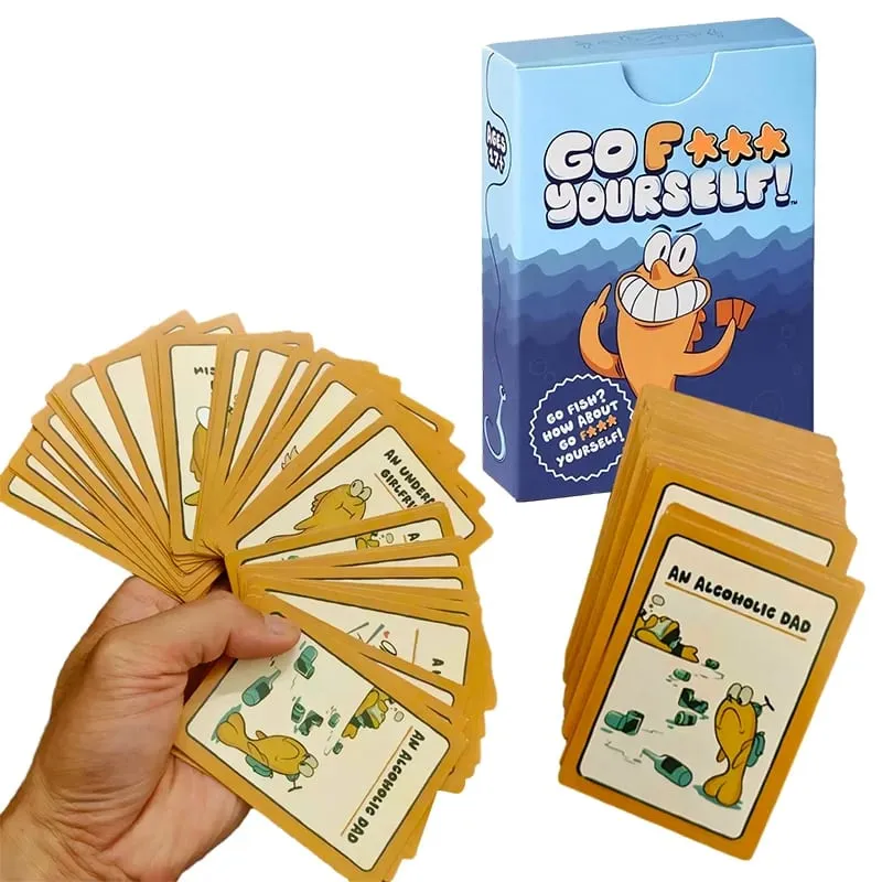 Go Fish Card Game Yourself Fun Gag Gift Hilarious Board Games with A Twist Night Family Interaction Party Game for 2+ Players — image 1