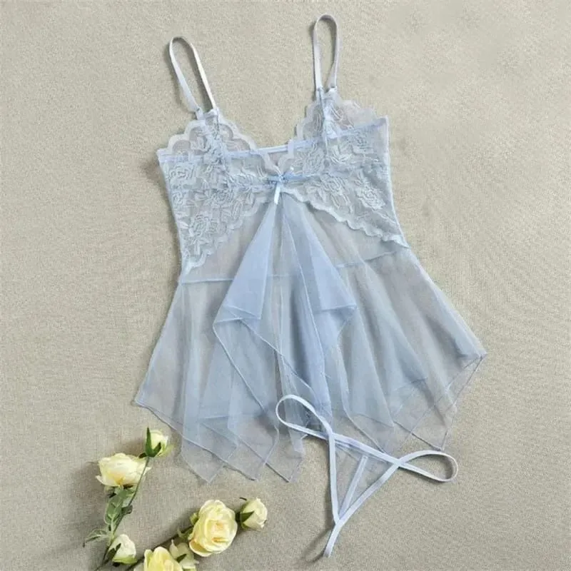 Sexy Lingerie For Fine Women Women'S Lace Fluoroscopy Beauty Tulle Elegant Reverie Sexy Lingerie Fantasy Tulle Intimate Set New