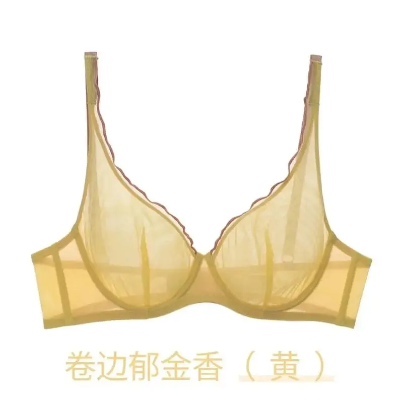 Ensemble de Lingerie Non rembourré pour femmes soutien-gorge Push Up bonnet complet soutien-gorge Push Up léger d'été pour femmes soutien-gorge de soutien Ultra mince meilleur vendeur — image 10