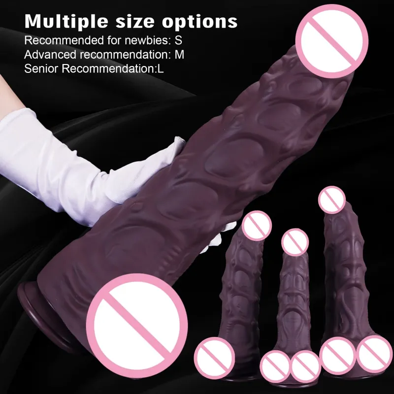 Ultra stor og tyk Realistisk Dildo Anal Plug Heste Penis Lang Butt Plug Anus Expansion Stimulator Analsex legetøj til Kvinder Mænd — image 3