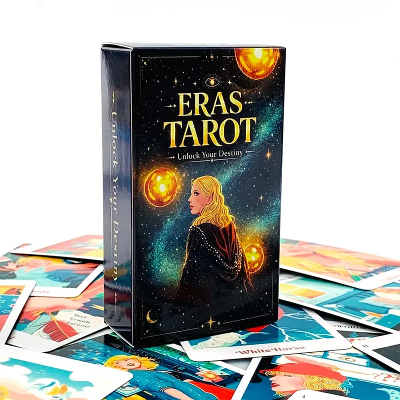 Eras Tarot Deck Starry Galaxy Cosmic Themed Tarot Cards Mystic Space Witch Divination Board Game Fate Reading Meditation Cards — image 2