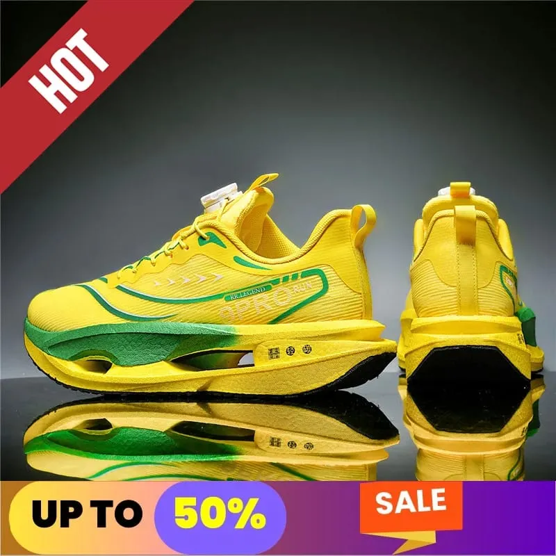 Air Running Shoes Men Sports Marathon Carbon Plate Breathable Lightweight Women Comfortable Athletic Leisure Sneakers Casual — image 2