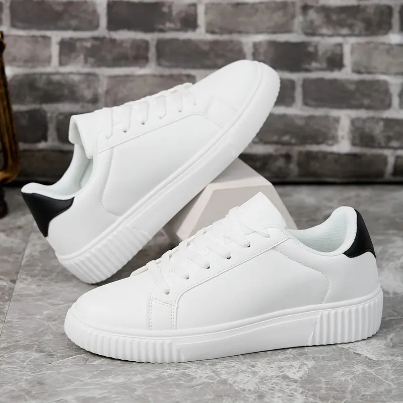 2024 New Men's Sneakers White Casual Shoes Fashion Couple Women Platform Flats All Matching Walking Sneakers for Men Board Shoes — image 4