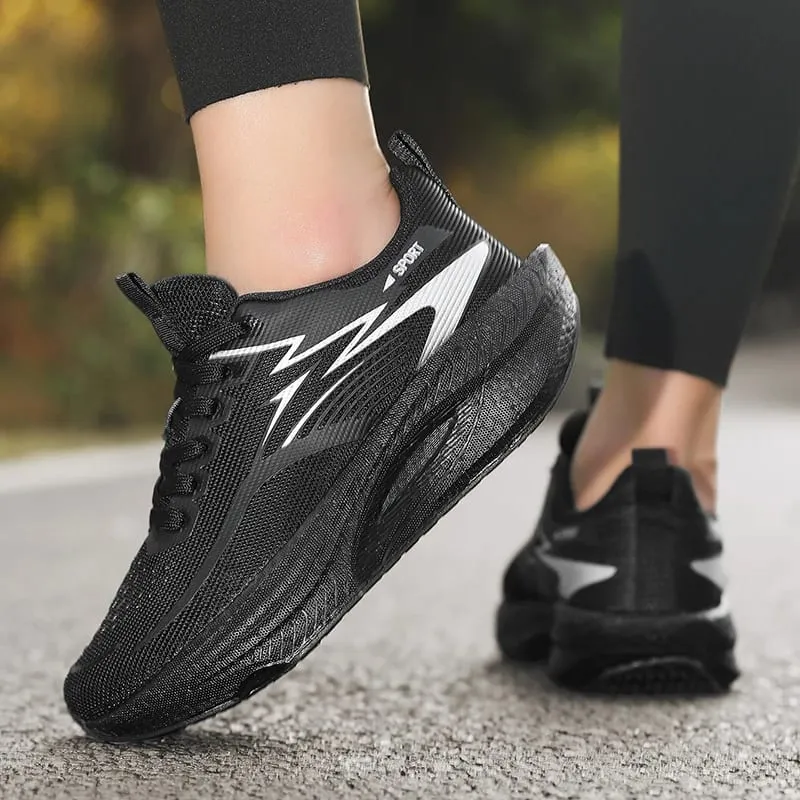 Men Running Shoes Marathon Sports Air Cushion Carbon Board Breathable Lightweight Comfortable Women Outdoor Athletic Sneakers — image 6
