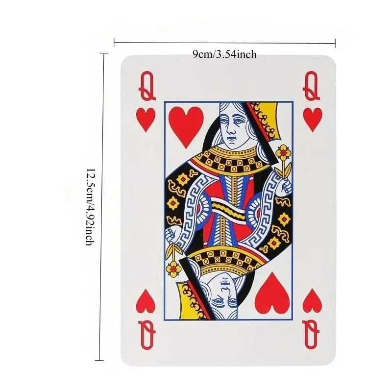 Oversized Playing Cards Jumbo 2x Larger Party Carnival Games For Adluts Juego De Mesa Familiar Divertido Funny Novelty Gifts