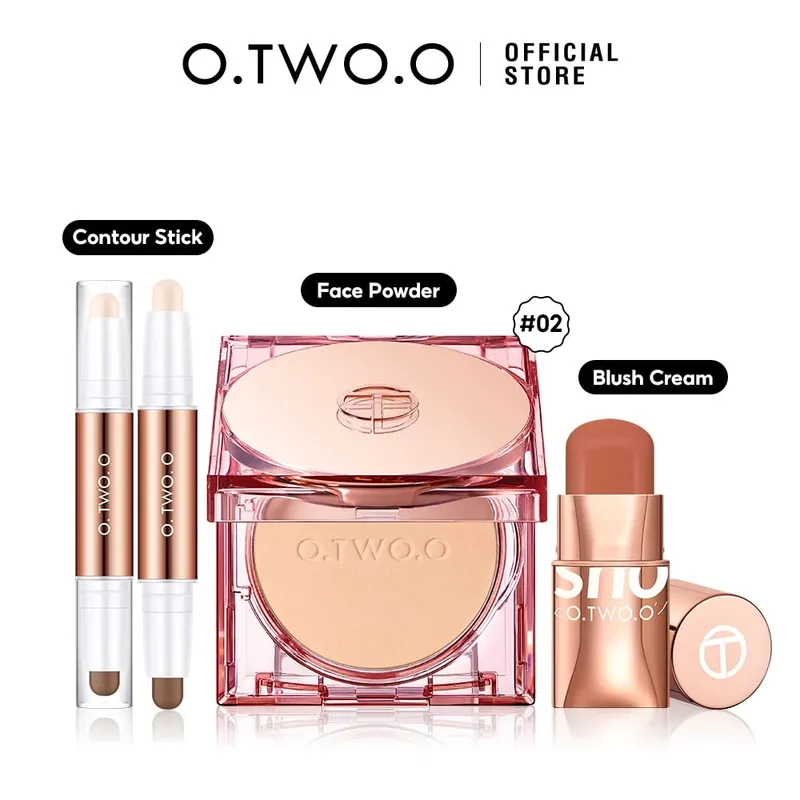 O.TWO.O Face Makeup Set Foundation Cream Brush Concealer Moisturiz Smooth Waterproof Full Coverage Long-Lasting Face Makeup — image 8