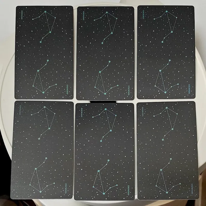 Star Maiden Tarot Deck 78-Card Deck Aesthetic Celestial Divineไพ่ทาโรต์ 2 ชิ้นกล่องแข็ง 12*7 ซม.นูน — image 6