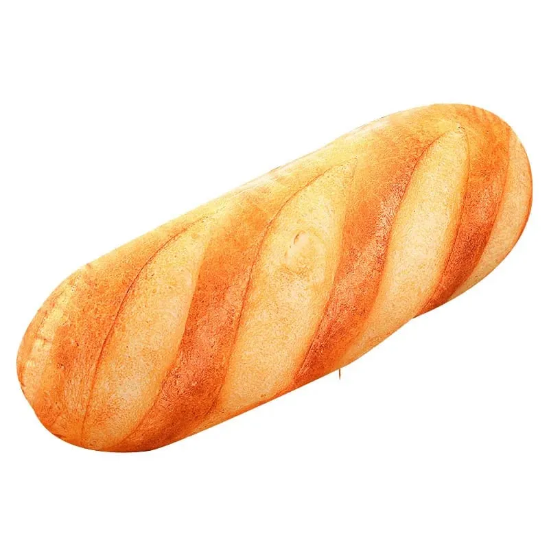 50cm/20cm Bread Pillow French Bread Plush Pillow Stuffed Printing Images Food Peluche Party Prop Decor Sleeping Companion Gift
