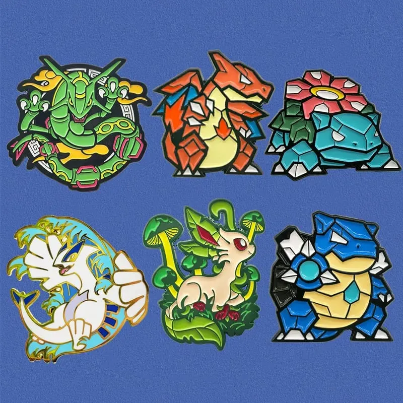 Kawaii Pokemon Anime Cartoon Enamel Pins Lapel Pins for Backpacks Clothes Badges Cute Brooch Jewelry Gifts for Friends — image 1