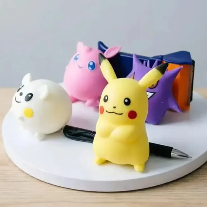 Blød Pikachu & Gengar Slow Rebound Stress Relief Legetøj Sød Kawaii Klemmedukke til Voksen — image 6