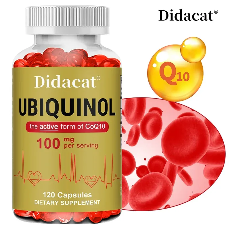 Ubiquinol CoQ10 Vegetable Capsules Antioxidant Support Joint Cellular Energy Production Heart & Cardiovascular Health — image 1