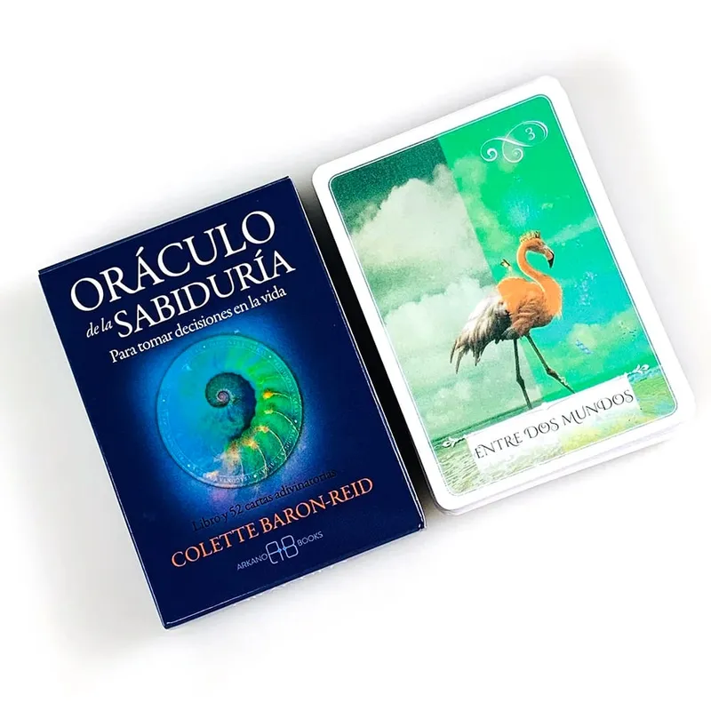 Oráculo De La Sabiduría Oracle Cards Spanish Version Wisdom Divination Deck Fortune‑Telling Cards Game for Collectors Gifts