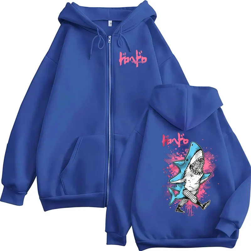 Japanese Anime Dorohedoro Kaiman Zipper Hoodie Men's Women harajuku Vintage Long Sleeve Oversized Jacket Sweatshirts Streetwear — image 6