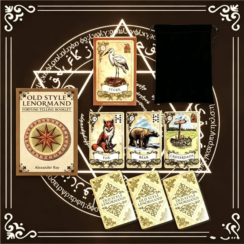 Old Style Lenormand Cards – Vintage Oracle Deck for Divination & Tabletop Games — image 5