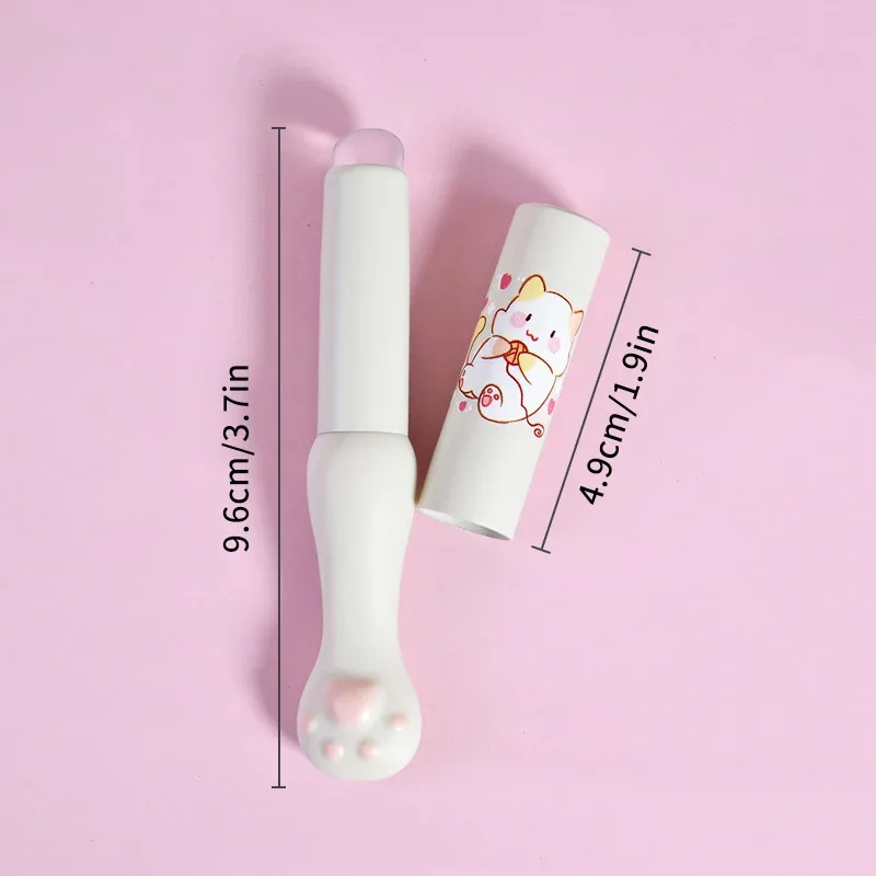 Escova labial de silicone com capa, escovas corretivas angulares, bálsamo labial, brilho labial, cabeça angular, escovas corretivas, pata de gato, pincéis de maquiagem