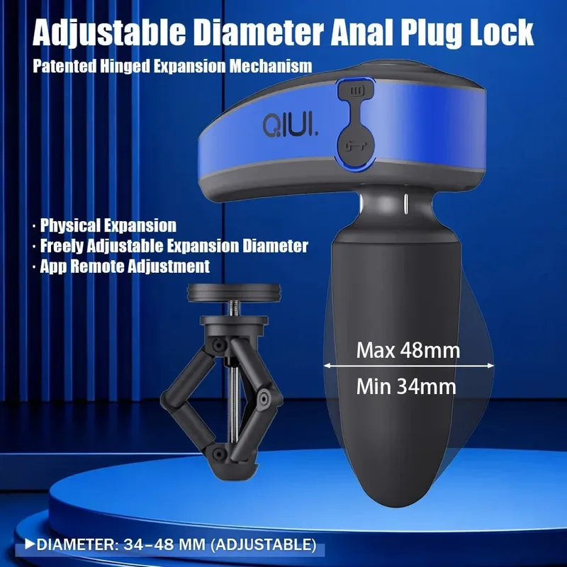 APP Remote Control Electric Shock Anal Plug Vibrating Butt Plug Expansion Adjustable Diameter Anal Plug Lock Adult Sex Toys