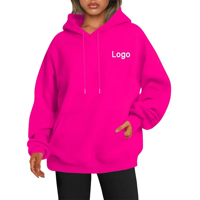 Customized Oversize Hoodies Women Fashion Printed Loose Long Sleeve Shoulder Drop Cuff Sweathsirts Streetwear Pullovers Sudadera — image 3