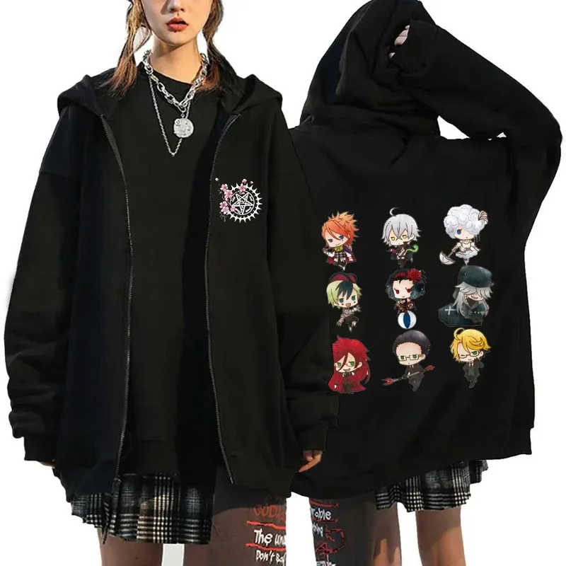 2025 Hot Aniem Cosplay Tops Black Butler Zipper Hoodie Fashion Autumn Winter Long Sleeve Sweatshirts Zipper Jacket For Man Woman — image 18