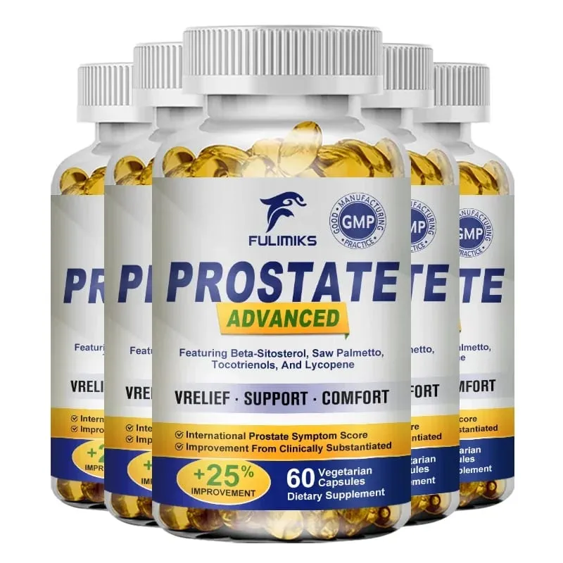 Prostate Supplement with Saw Palmetto Support Male Prostate Bladder & Urinary Tract Health Herbal Hair Care Anti-Hair Loss