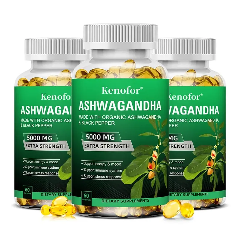 Organic Ashwagandha Extract Capsule Ashwagandha Supplement Help Stress Focus Brain Energy Support Sleep Health — image 10