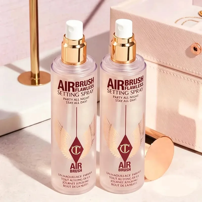 Charlotte Highlighter Foundation Texture continua del trucco Correttore idratante Fissante Spray Essenza Tilbury Cosmetic