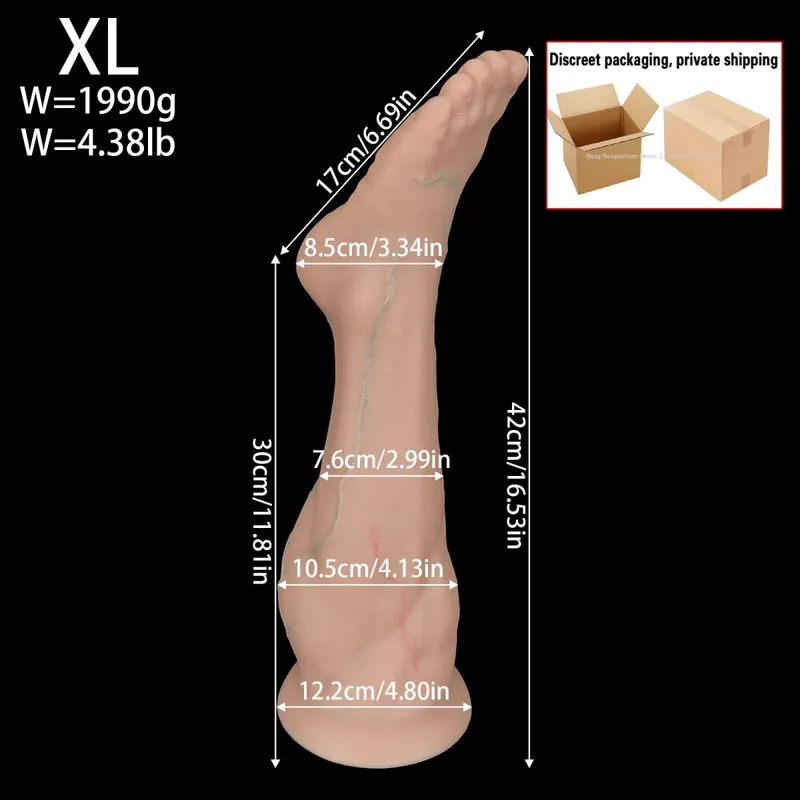 Big Feet Anal Plugs Training Big Silicone Leg Ass ButtPlug Deep Masturbator Dildo Dilator Stimulator Anal Sex Toys Women Men 18 — image 8
