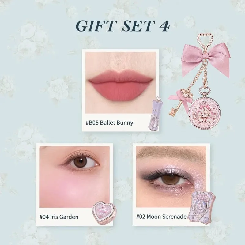 Flowerknows Bunny Garden Collection Gift Set Makeup High Pigment Palette Lip Balm Keychain Velvet Matte Lipstick Cream Blush Set — image 8