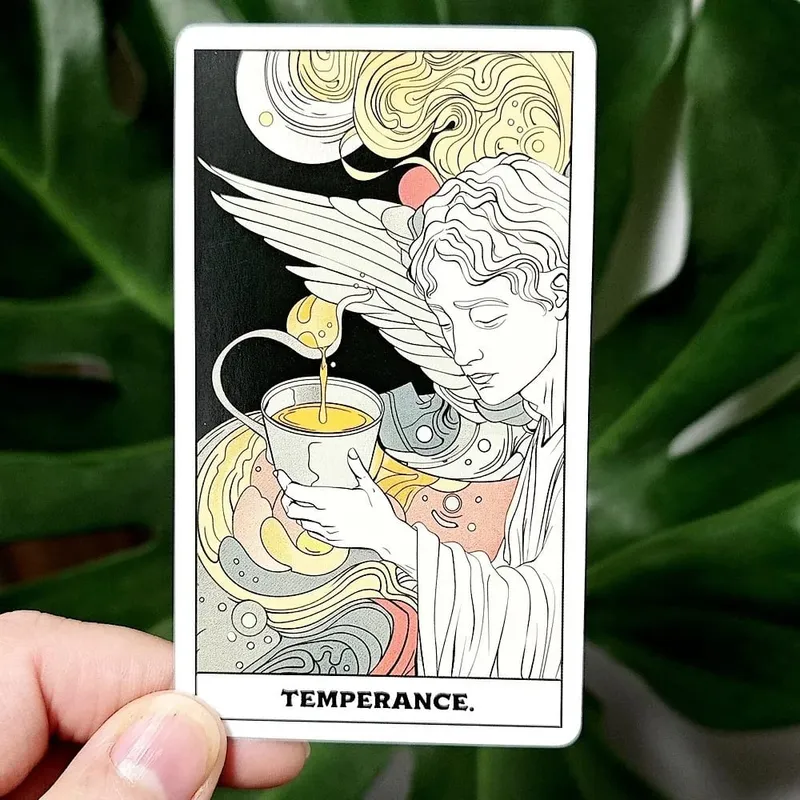 Phantom Tarot Complete Set of 78 Personalized Neon Art Style Desktop Divination Party Entertainment Board Game Cards — image 4