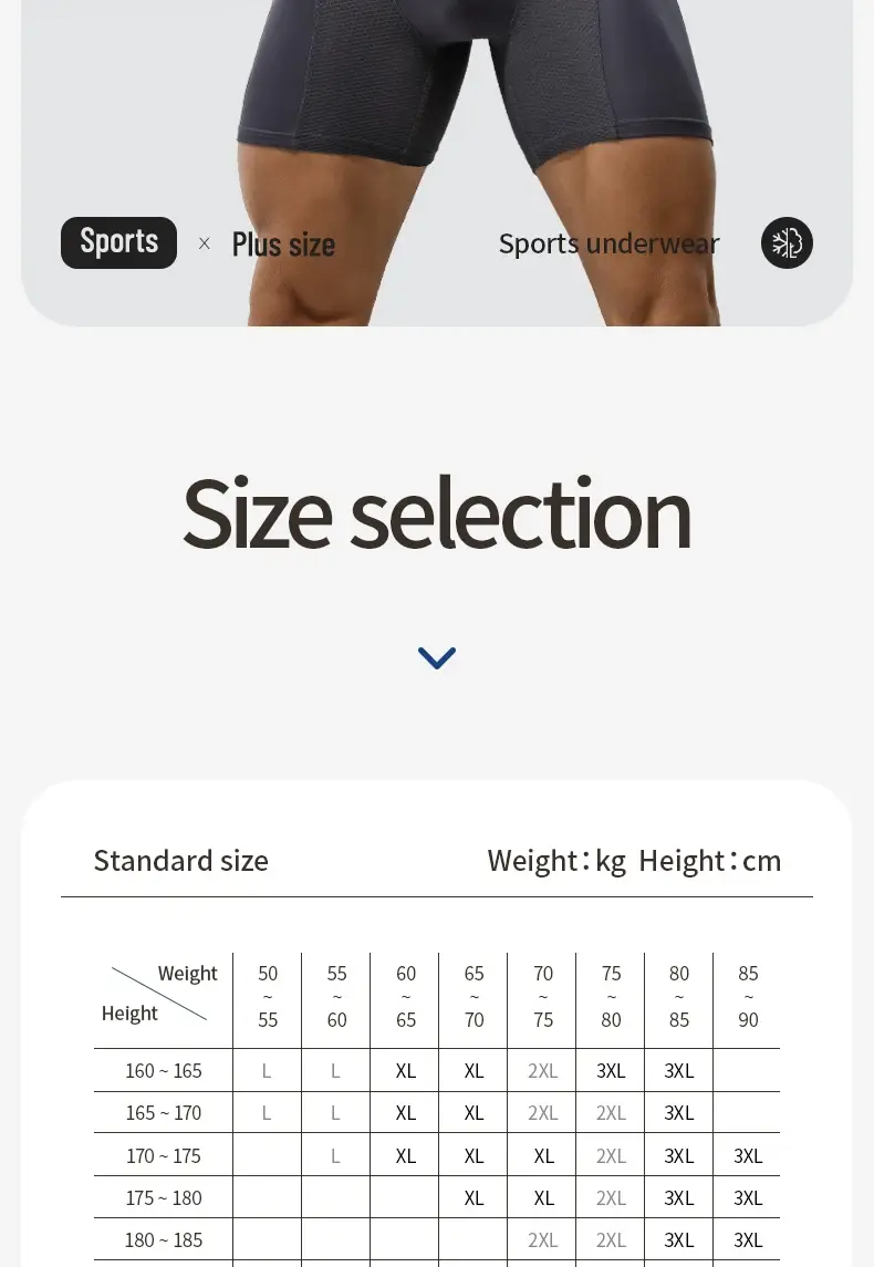 Sous-vêtements de sport étendus, boxer pour hommes, course modale anti-abrasion des jambes, short quadrangle d'entraînement respirant de grande taille