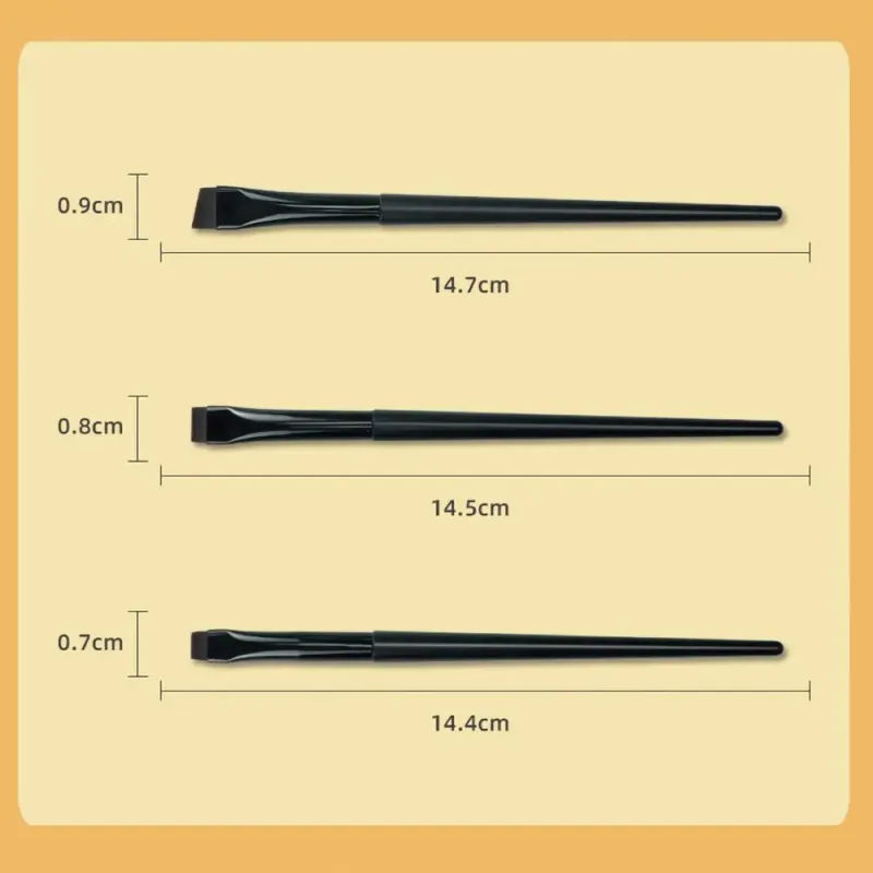 Up Tool Oblique Cosmetics Brush Beauty Blade Makeup Borstar Liner Brow Brush Vinklad Fin Eyeliner Borstar Platt ögonbrynsborste — image 6