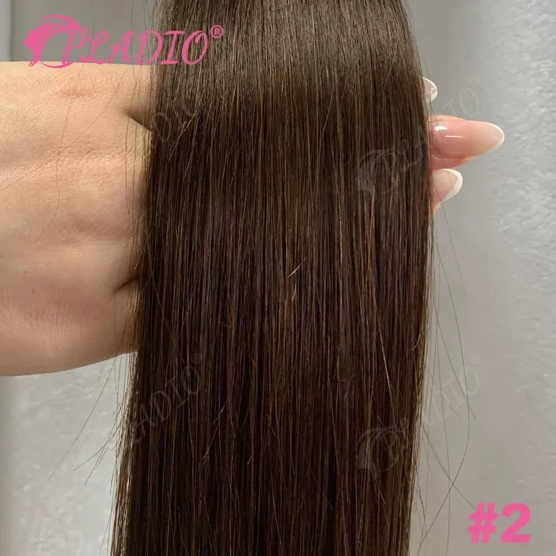 Tape in Hair Extensions Human Hair Color P18-60 14-22Inch 50g 20pcs Skin Weft Seamless Tape in Real Remy Straight Hair for Women — image 11