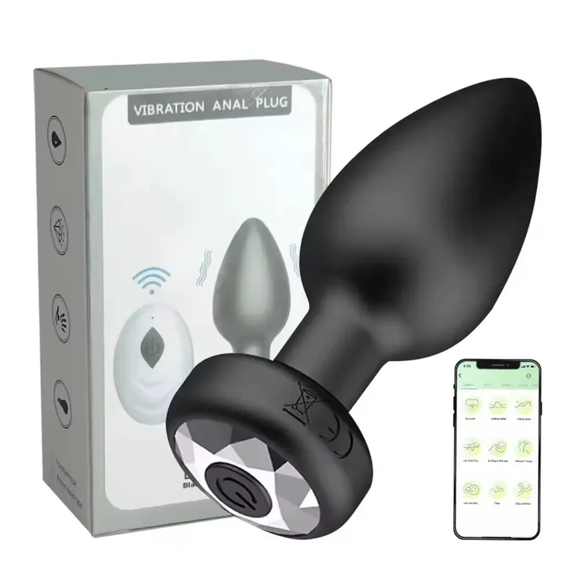 APP Remote Anal Vibrator Male Prostate Massager Wireless Control Butt Plug Female Vagina Stimulator Adult Sex Toys for Women Gay