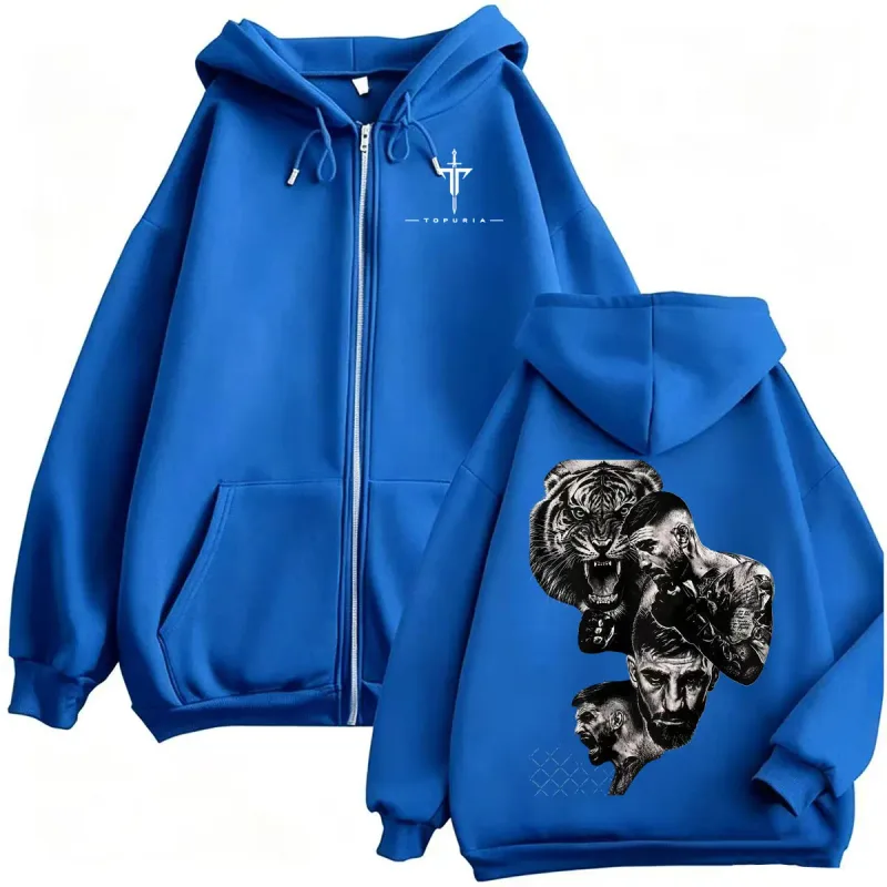 El Matador Ilia Topuria Fan Gifts Zipper Hoodies Men's Clothing Retro Classic Sweatshirts Jacket Coats Long Sleeve Zip Up Hoodie — image 5