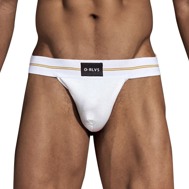 กางเกงชายไม่มีรอยต่อสะโพก Mens Underwaer ขนาดใหญ่กว้าง 5 ซม.แถบยืดหยุ่นอิสระ Codpiece สั้นกางเกง