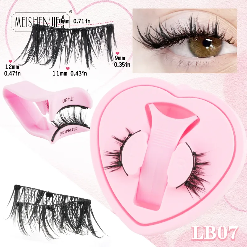 Magnetic Eyelashes 1Pcs No Glue Needed Reusable Natural Look 3D Lashes Easy Apply Soft Magnetic Lashes Kit for Eye Makeup — image 22