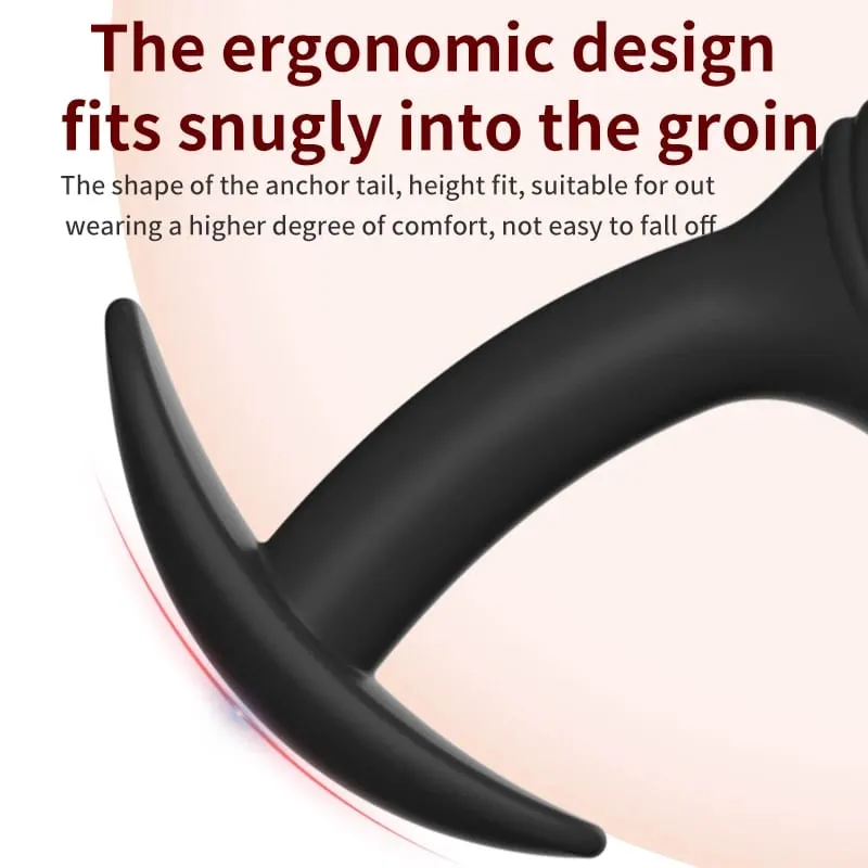 Silicone anal grânulo ânus dilatador vibrador anal plug pequena caminhada wearable bunda butt plug massageador de próstata brinquedos sexuais para mulheres