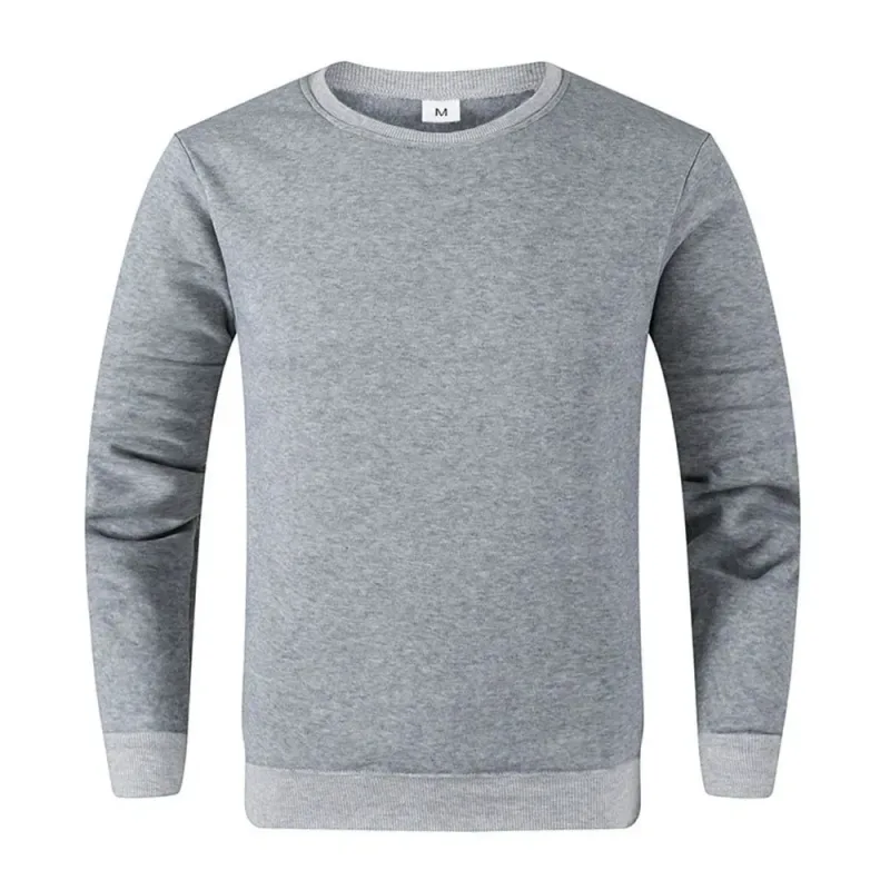 Pullover Asas Lelaki Baju Sweater Kasual untuk Lelaki Wanita Warna Pejal Musim Bunga Musim Gugur Hoodie Sukan Lengan Panjang Sweatshirt Techwear — image 9
