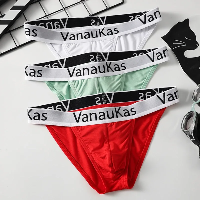 Men's High Cut Panties Soft Modal Fabric Low Rise Briefs Sexy Comfortable Underwear — image 34