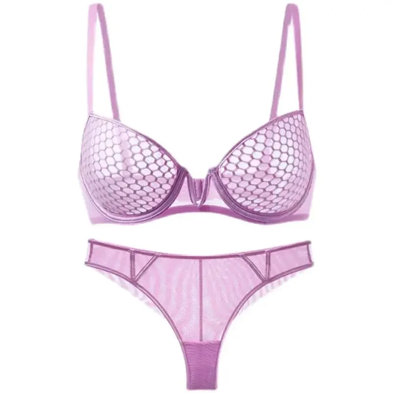 Full Bust Ladies Ultra-Thin Minimizer Bra Set Summer Soft Underwire Side Support Anti-Sagging Comfort Lingerie — image 6