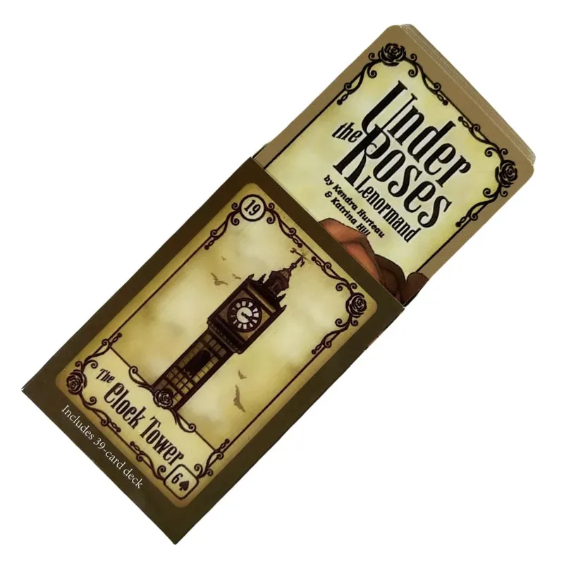 Sous les Roses cartes Lenormand A 39 cartes Oracle Tarot édition Divination anglaise Deck jeux Borad — image 3