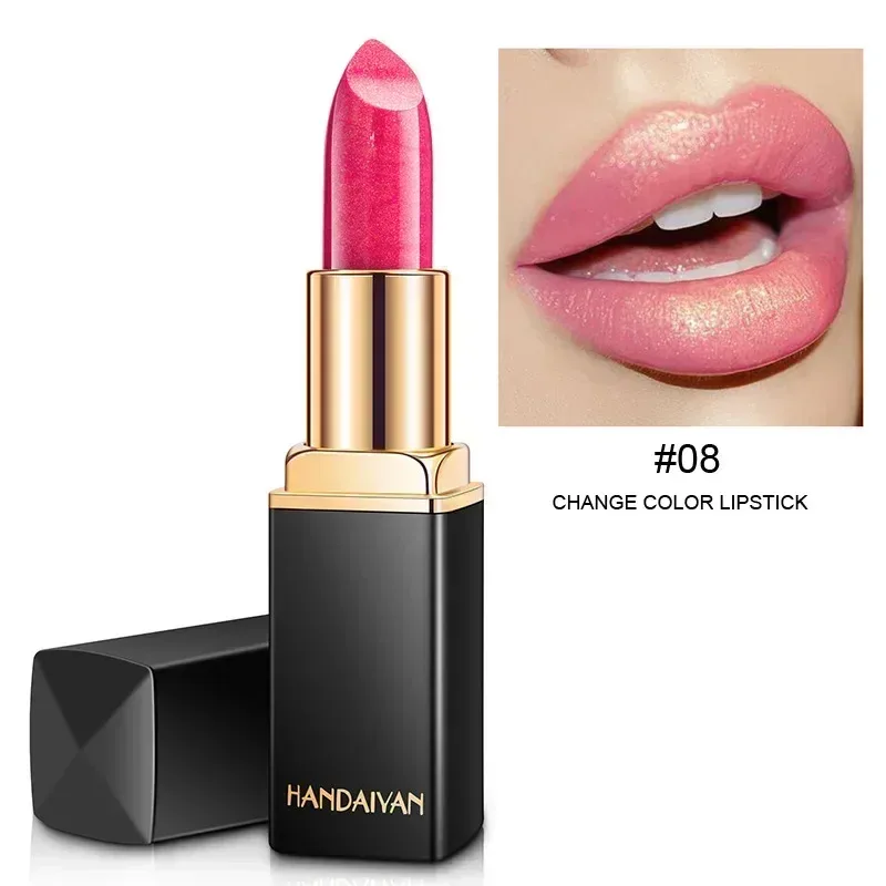 Brand Professional Lips Makeup Waterproof Shimmer Long Lasting Pigment Nude Pink Mermaid Shimmer Lipstick Luxury Makeup Cosmetic — image 13