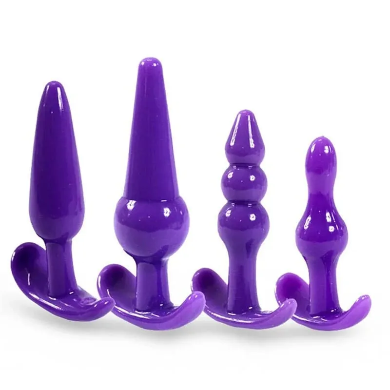 4/6 Buah/Set Mainan Seks Sumbat Vagina Sumbat Dubur Masturbasi Sumbat Bokong Silikon Aman untuk Wanita Pria Mainan Dilator Anal untuk Gay — image 6