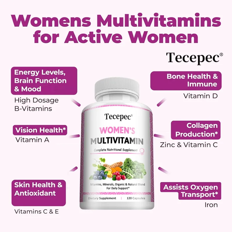 Women's Multivitamin Multimineral Capsules - Magnesium Biotin Calcium Selenium Supports Skin Nails Joint Bone Immune Energy — image 4