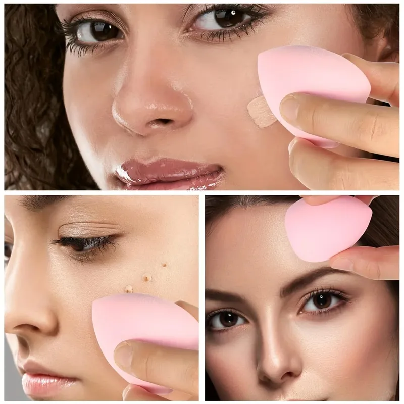 12Pieces Portable Makeup Sponge Set Portable Foundation Cosmetic Puff for Face Concealer Mixing Beauty Sponge Liquid Cream Power — image 6