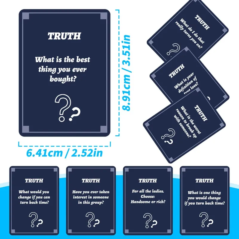 50Pcs Party Game Cards for Adults Group Icebreaker Questions Cards Friends Party Gathering Team Building Interactive Game Props — image 3