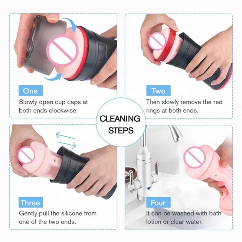 Male Masturbator Cup Wholesale Realistic Textured Pocket Pussy Double End Vagina Oral Sex Stroker