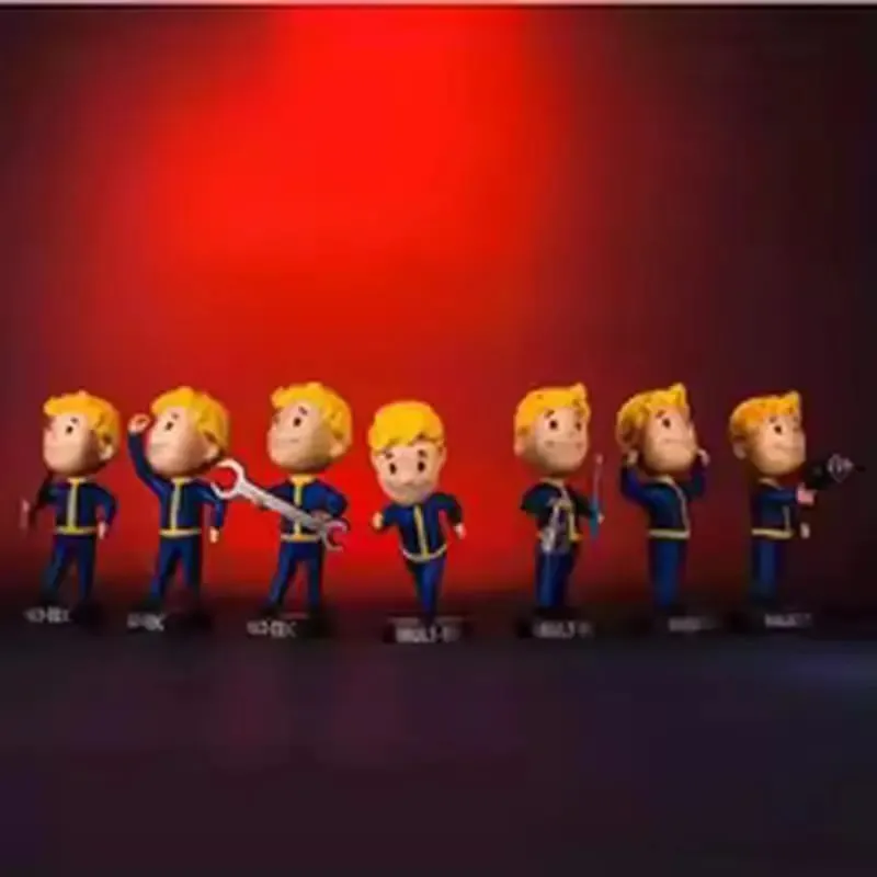 Anime Bobblehead Cute Vault Boy Full Set Action Figure Toys Collection Model Doll Desktop Ornament Display Boy Gifts — image 3