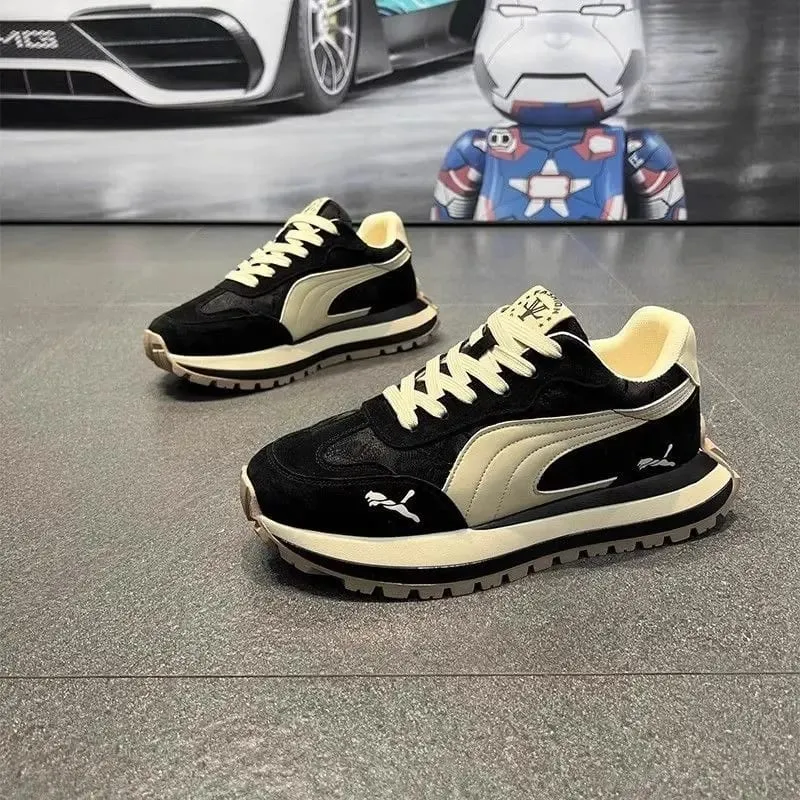 Casual Shoes Men's Sports Shoes Summer Casual Thick Soled Men's Shoes Soft and Comfortable Non-slip Outdoor Fashion Board Shoes — image 8