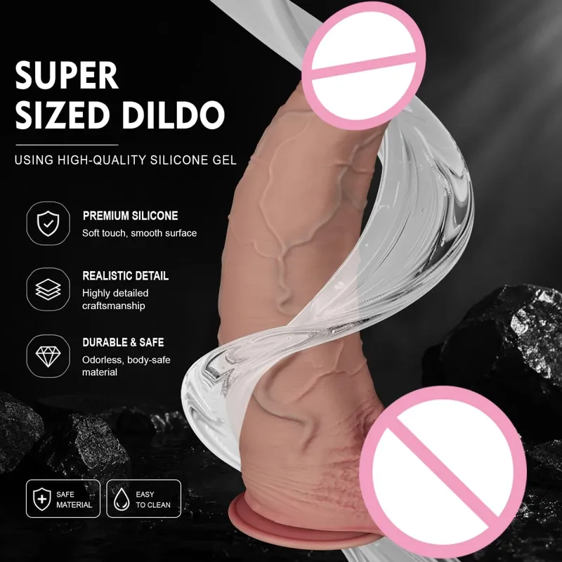 Giant dildo Realistic Silicone Dick Dildo Anal G-Spot Masturbator Penis Adult Sex Toy Huge Dildos for Women Vaginal toys bdsm 18